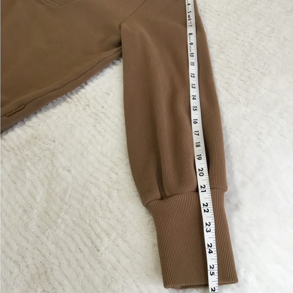 Varley Vine Pullover Sweatshirt Ribbed Ottoman in Rye size medium - Picture 8 of 10